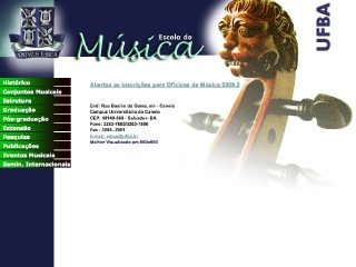 Thumbnail do site Escola de Música