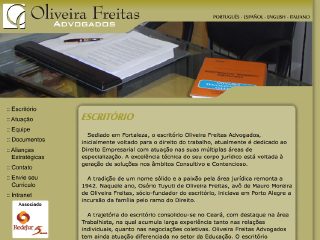 Thumbnail do site Oliveira Freitas Advocacia