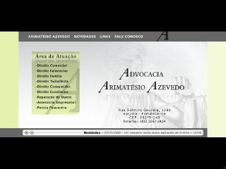 Thumbnail do site Advogado Arimatsio Azevedo