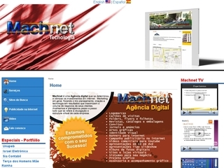 Thumbnail do site Machnet - Serviços em internet