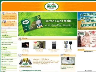 Thumbnail do site Lojas Maia