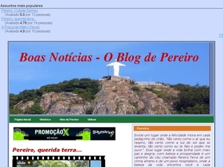 Thumbnail do site BOAS NOTCIAS - O Blog de Pereiro