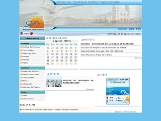 Thumbnail do site Secretaria de Turismo de Paracuru