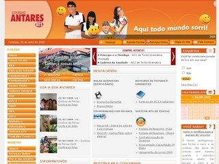 Thumbnail do site Colégio Antares