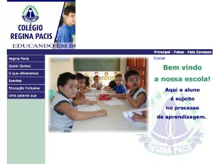 Thumbnail do site Colégio Regina Pacis