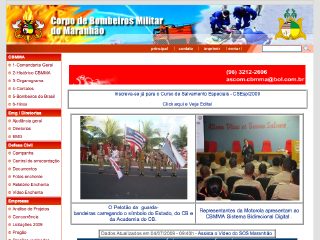 Thumbnail do site Corpo de Bombeiros Militar do Maranho