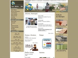 Thumbnail do site Prefeitura Municipal de Peri Mirim