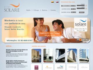 Thumbnail do site Grupo Solare: hoteis em So Lus