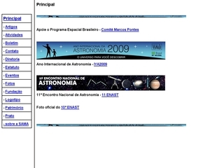 Thumbnail do site SAMA - Sociedade Astronômica Maranhense de Amadore