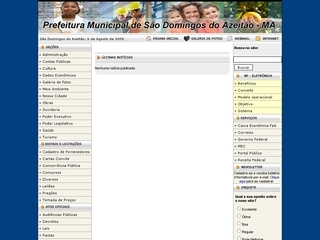 Thumbnail do site Prefeitura Municipal de So Domingos do Azeito