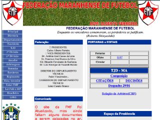 Thumbnail do site FMF - Federao Maranhense de Futebol 