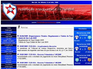 Thumbnail do site FMF - Federao Maranhense de Futebol (site oficial)