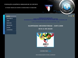 Thumbnail do site FAME - Federao Acadmica Maranhense de Esportes