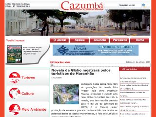 Thumbnail do site Jornal Cazumb ? A magia da notcia