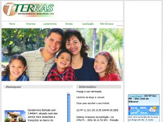 Thumbnail do site Terras Empreendimentos Imobiliários