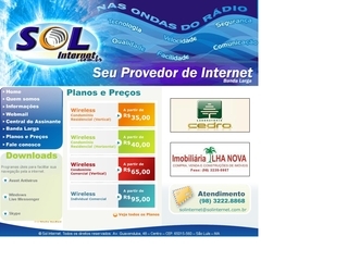 Thumbnail do site SOL Internet - So Lus Online