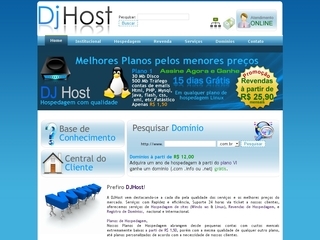 Thumbnail do site DJHost Hospedagem de Sites