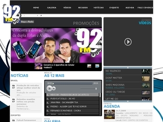 Thumbnail do site Rdio 92 fm - Guarapuava