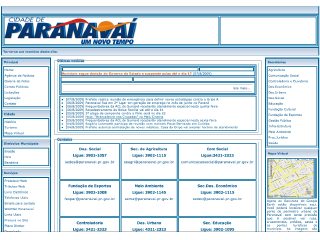 Thumbnail do site Prefeitura do Municpio de Paranava