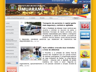 Thumbnail do site Prefeitura Municipal de Umuarama