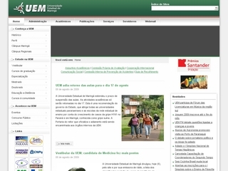 Thumbnail do site Universidade Estadual de Maringá