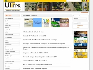 Thumbnail do site UTFPR - Universidade Tecnolgica Federal do Paran
