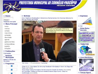 Thumbnail do site Prefeitura Municipal de Cornlio Procpio