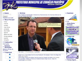 Thumbnail do site Prefeitura Municipal de Cornélio Procópio