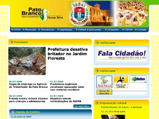 Thumbnail do site Prefeitura Municipal de Pato Branco
