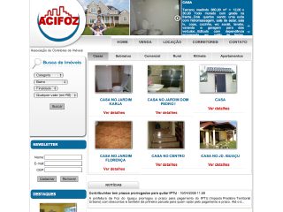 Thumbnail do site ACIFOZ:: Associao dos corretores de imveis de Foz do Iguau