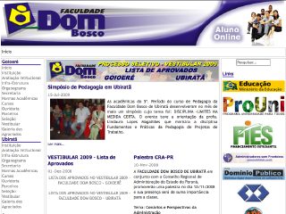 Thumbnail do site Faculdades Dom Bosco