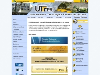 Thumbnail do site Universidade Tecnolgica Federal do Paran- Campus Curitiba