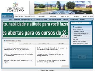 Thumbnail do site Centro Universitrio Positivo - UnicenP