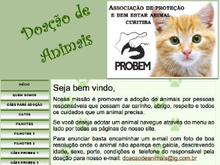 Thumbnail do site Doao de Animais