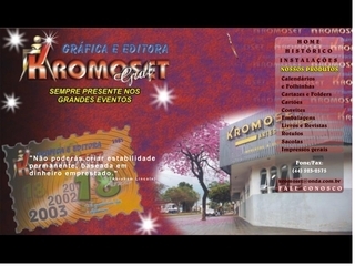 Thumbnail do site Kromoset Artes Graficas