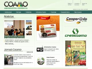Thumbnail do site COAMO - Cooperativa Agropecuaria Mourãoense