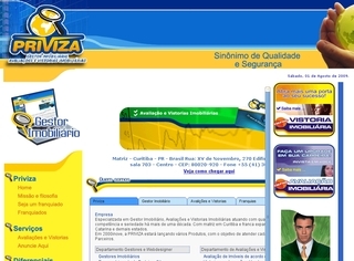 Thumbnail do site PRIVIZA - Assessoria, Avaliaes e Vistorias Imobilirias