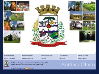 Thumbnail do site Prefeitura Municipal de Antônio Olinto