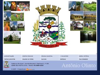 Thumbnail do site Prefeitura Municipal de Antnio Olinto