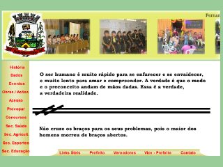 Thumbnail do site Prefeitura Municipal de Fernandes Pinheiro