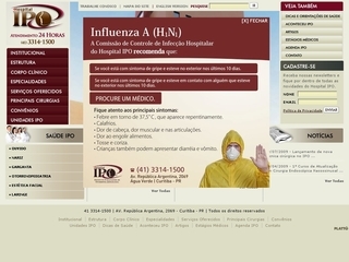 Thumbnail do site IPO - Hospital Paranaense de Otorrinolaringologia