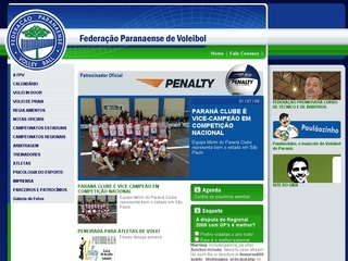 Thumbnail do site Federação Paranaense de Voleibol