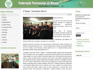 Thumbnail do site FPS - Federação Paranaense de Sinuca