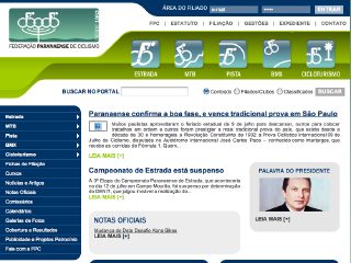 Thumbnail do site FPC - Federação Paranaense de Ciclismo