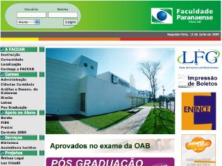 Thumbnail do site FACCAR - Faculdade Paranaense
