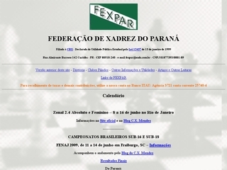 Thumbnail do site FEXPAR - Federao de Xadrez do Paran