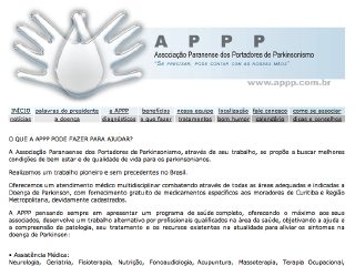 Thumbnail do site APPP - Associao Paranaense dos Portadores de Parkinsonismo