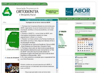 Thumbnail do site Associao Paranaense de Ortodontia e Ortopedia Facial