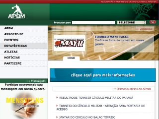 Thumbnail do site APBM - Associação Paranaense de Basquetebol Master