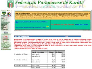 Thumbnail do site Federao Paranaense de Karat